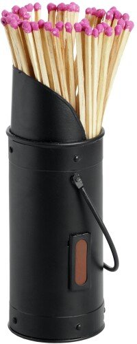 Black Matchstick Holder With 60 Matches