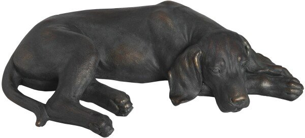 Lazy Spaniel Lying Dog Statue