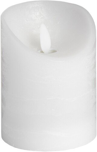 Luxe Collection 3 X 4 White Flickering Flame Led Wax Candle