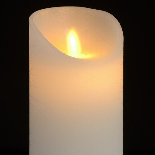 Luxe Collection 3 X 6 White Flickering Flame Led Wax Candle