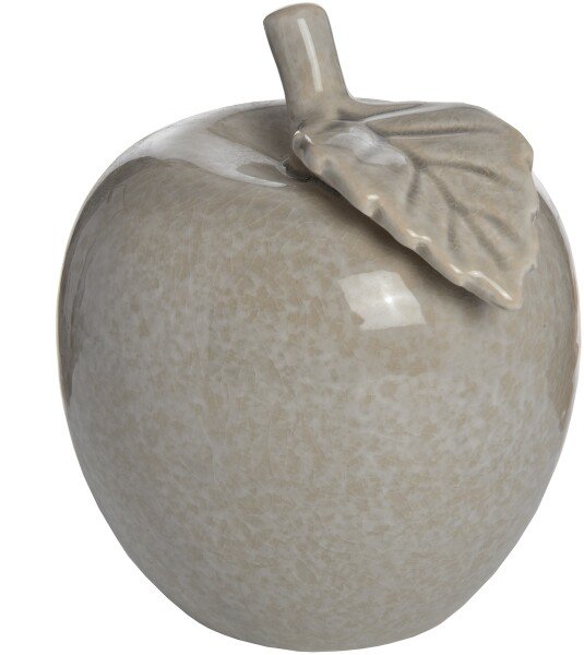Antique Grey Small Ceramic Apple