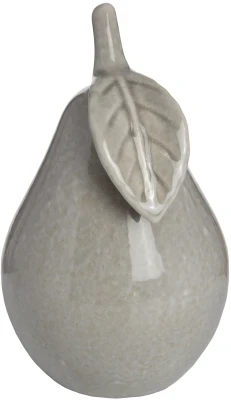 Antique Grey Small Ceramic Pear