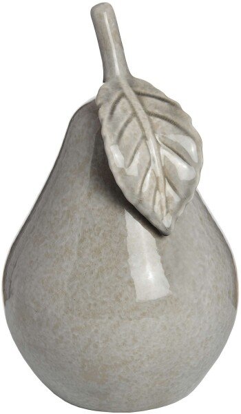 Antique Grey Large Ceramic Pear