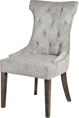 High Back Silver Dining Chair