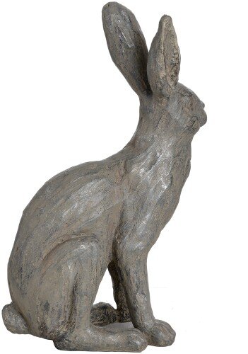 Large Metallic Hare Statue