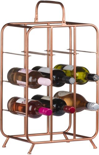 Industrial Inspired 9 Bottle Wine Holder