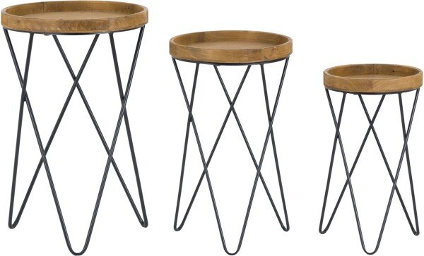 Loft Collection Set Of Three Side Tables