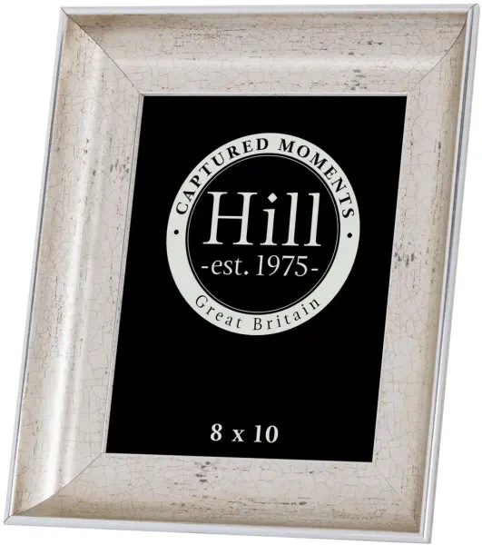 Antique Silver Crackled Effect Photo Frame 8x10