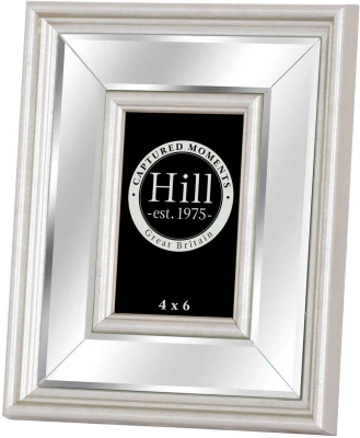 Silver Bevelled Mirrored Photo Frame 4x6