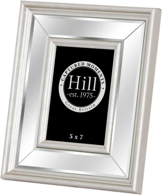 Silver Bevelled Mirrored Photo Frame 5x7