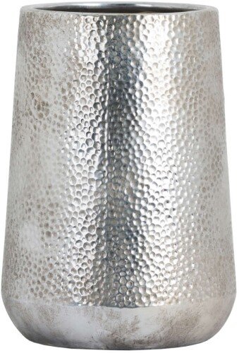 Metallic Ceramic Tapered Vase