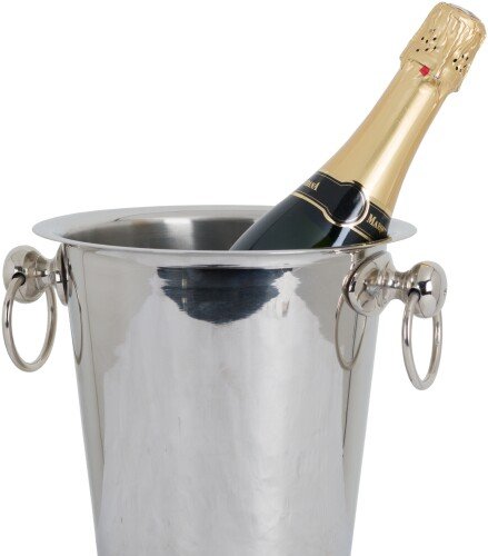 Champagne Bucket On Stand Finished Nickel