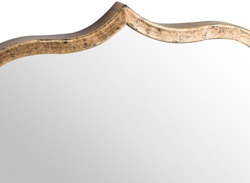 Antique Bronze Curved Mirror