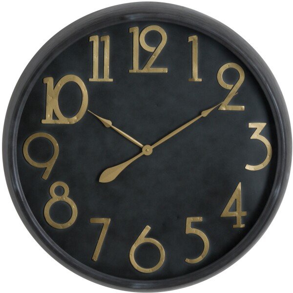 Soho Brass And Black Large Clock
