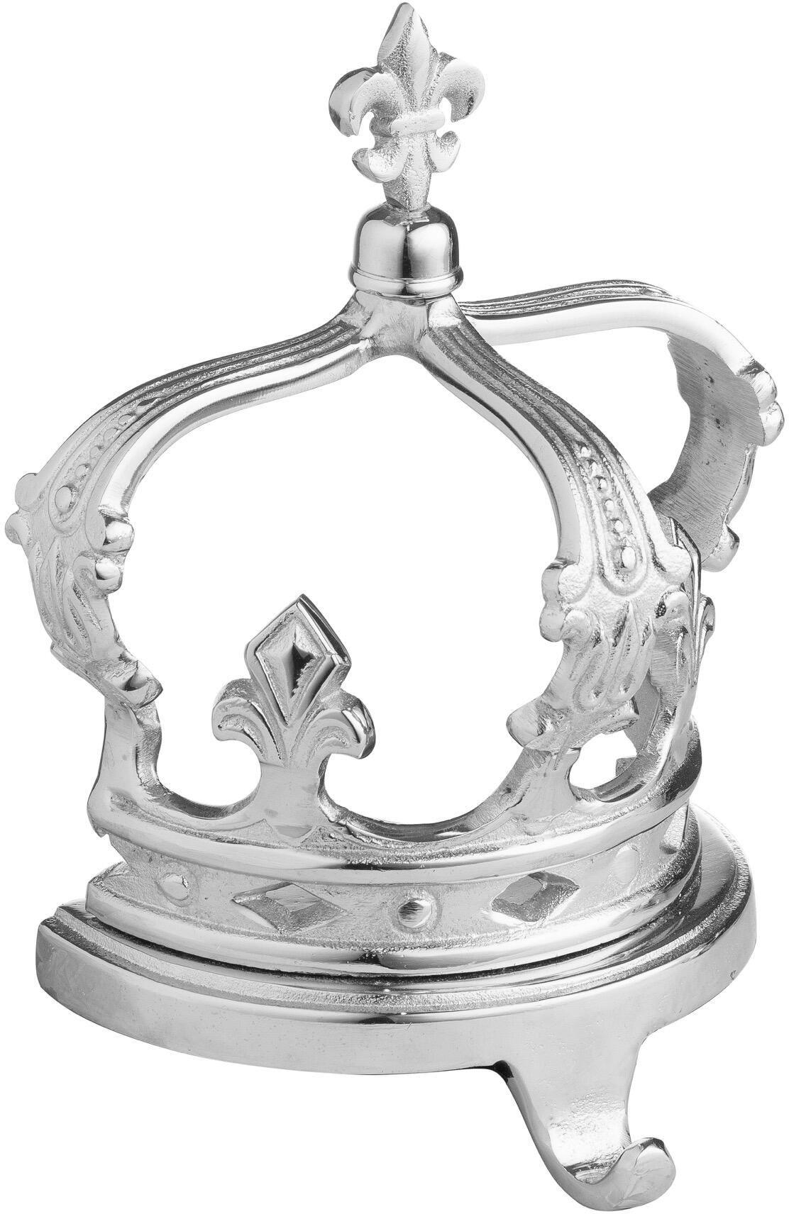 The Queens Crown Nickel Stocking Holder No 10 Furniture