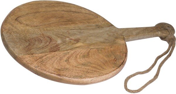 Large Round Hanging Hard Wood Chopping Board