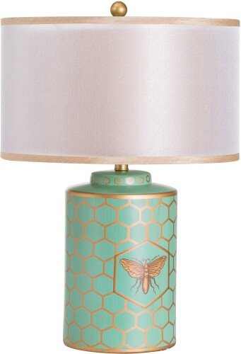 Harley Bee Table Lamp With White Shade