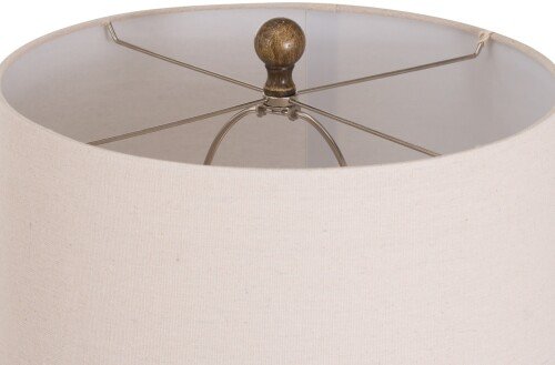 Luca Table Lamp With Natural Shade