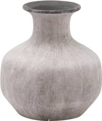 Bloomville Squat Stone Vase