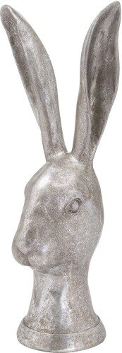 Decorative Silver Hare Head