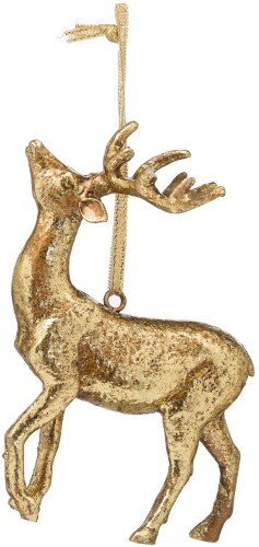 Hanging Gold Stag Ornament