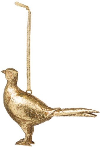 Hanging Gold Pheasant Ornament