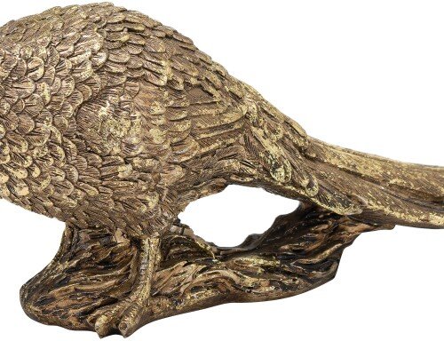 Antique Gold Pheasant Ornament