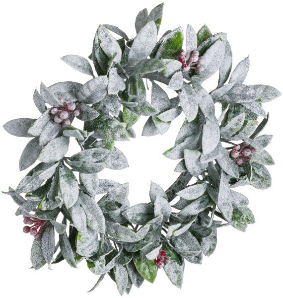 Large Frosted Candle Wreath