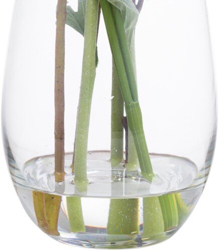 Large Peony Arrangement In Glass Vase