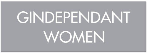 Gindependant Women Silver Foil Plaque