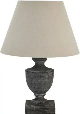 Incia Urn Wooden Table Lamp