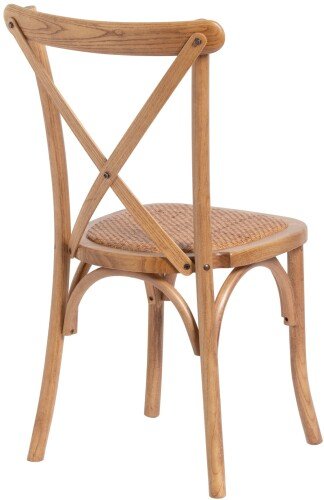 Light Oak Cross Back Dining Chair