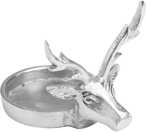 Farrah Collection Silver Stag Candle Holder