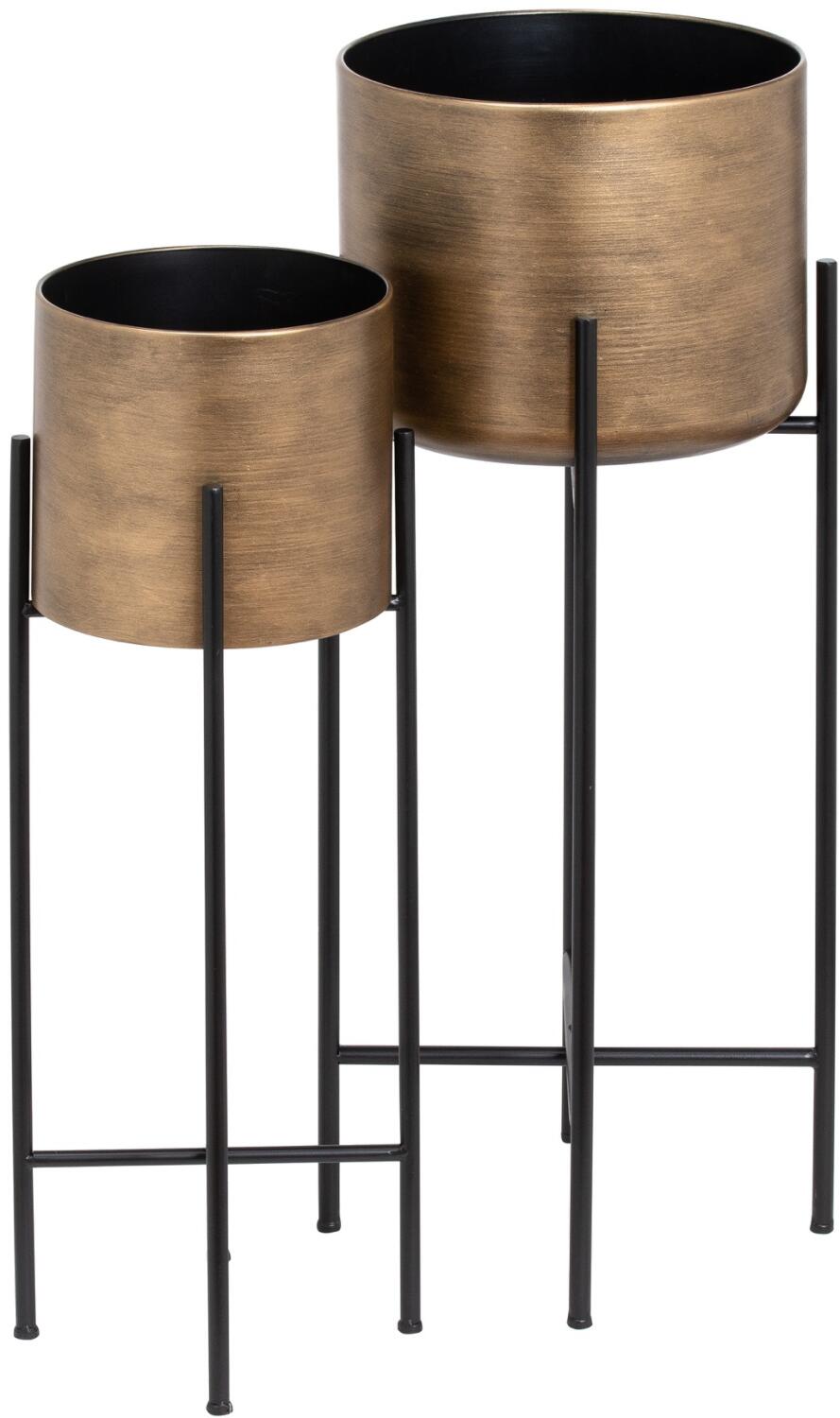 Set Of Two Bronze Planters On Stand No 10 Furniture