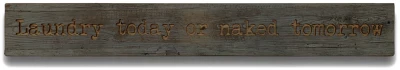 Laundry Grey Wash Wooden Message Plaque