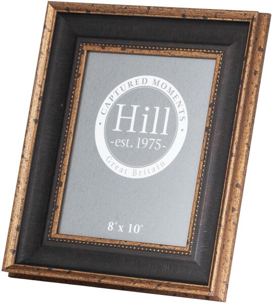Black And Antique Gold Beaded 8x10 Photo Frame