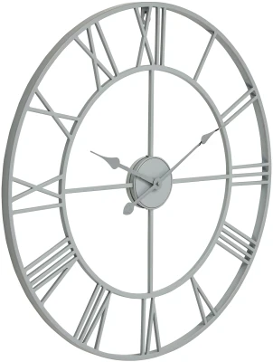 Grey Outdoor Wall Clock