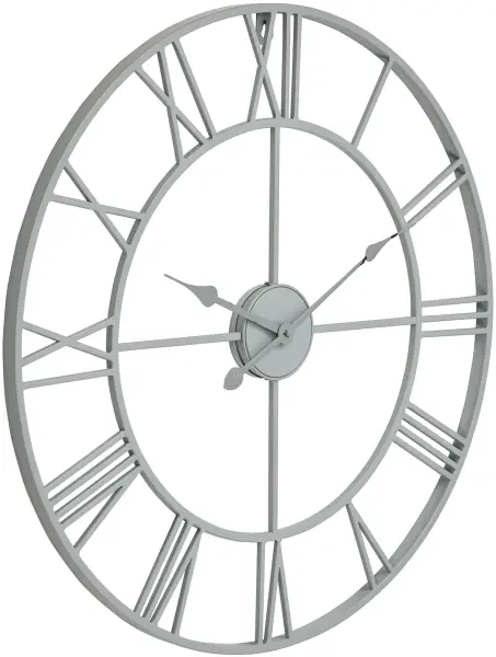 Grey Skeleton Outdoor Wall Clock