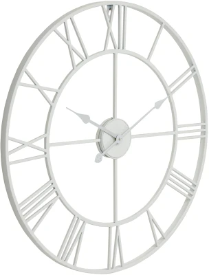 White Outdoor Wall Clock