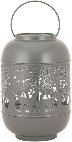 Medium Silver And Grey Glowray Dome Forest Lantern