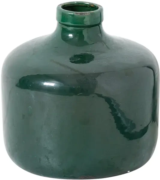 Garda Emerald Glazed Chive Vase