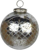 The Lustre Collection Diamond Patterned Medium Bauble