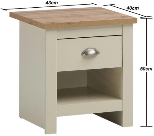 Lisbon 2x Nightstand With 1 Drawer