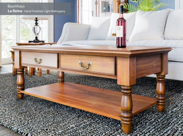 La Reine Coffee Table with Drawers