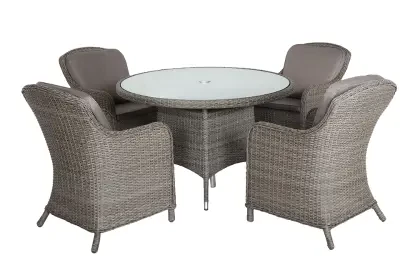 PARIS 4 Seater Imperial Round Dining Set