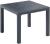 Tabilo Canterbury 900 x 900mm Table - Anthracite - 45mm Parasol Hole - 750mm High
