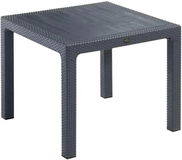 Tabilo Canterbury 900 x 900mm Table - Anthracite - 45mm Parasol Hole - 750mm High