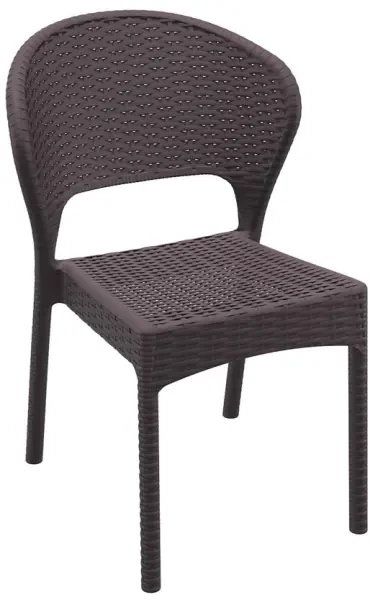 Siesta Daytona Rattan Sidechair - Brown