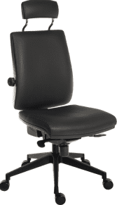 Teknik Ergo Plus Ultra HR 24 Hour Faux Leather Chair - Black
