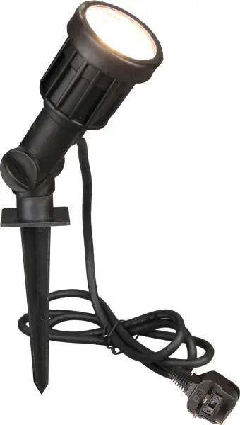 Luxform Lighting 230v Dominica Mini Spotlight In Black